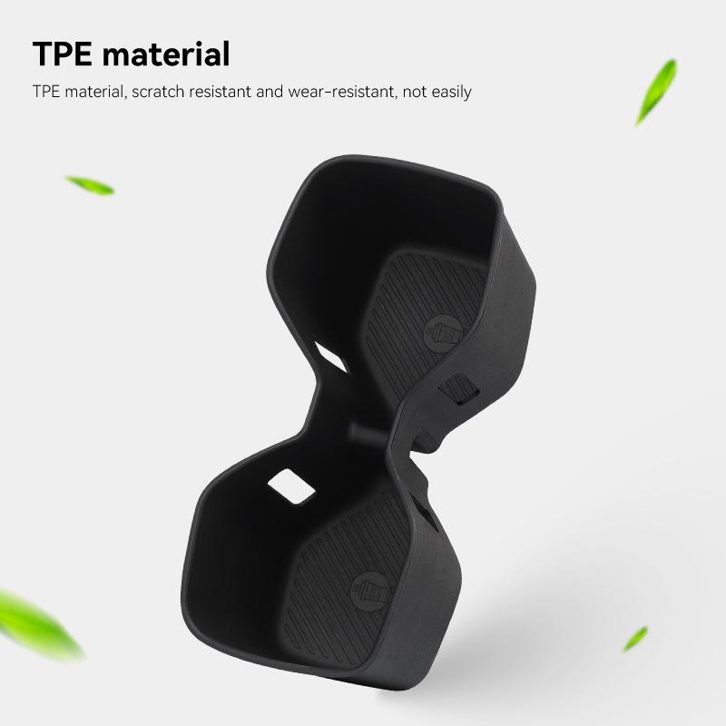 For Qiya EV9 Rear Cup Holder Shock Absorption Kit 2024-2025 - Silicone Anti-Vibration Storage Box