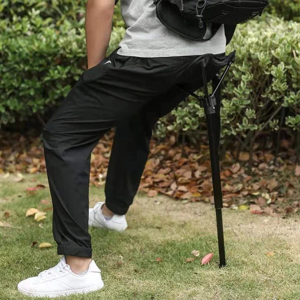 3-Position Telescopic Tripod Stool Folding Chair Stable Adjustable Hiking Chair Camping Equipment