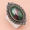 Ruby Zoisite Gemstone Handmade Silver Jewelry  "8.75"