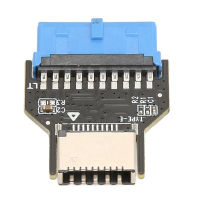 Адаптер передней панели USB 19PIN USB3.0 к Type C Передний интерфейс A Key Адаптер USB 3.0 19PIN для материнской платы ПК 19PIN к