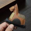 Wabi Sand Ragged Trojan Horse Дизайнерская серия кожаная сумка для ключей от автомобиля подвеска персонализированный нишевый национальный стиль брелок
