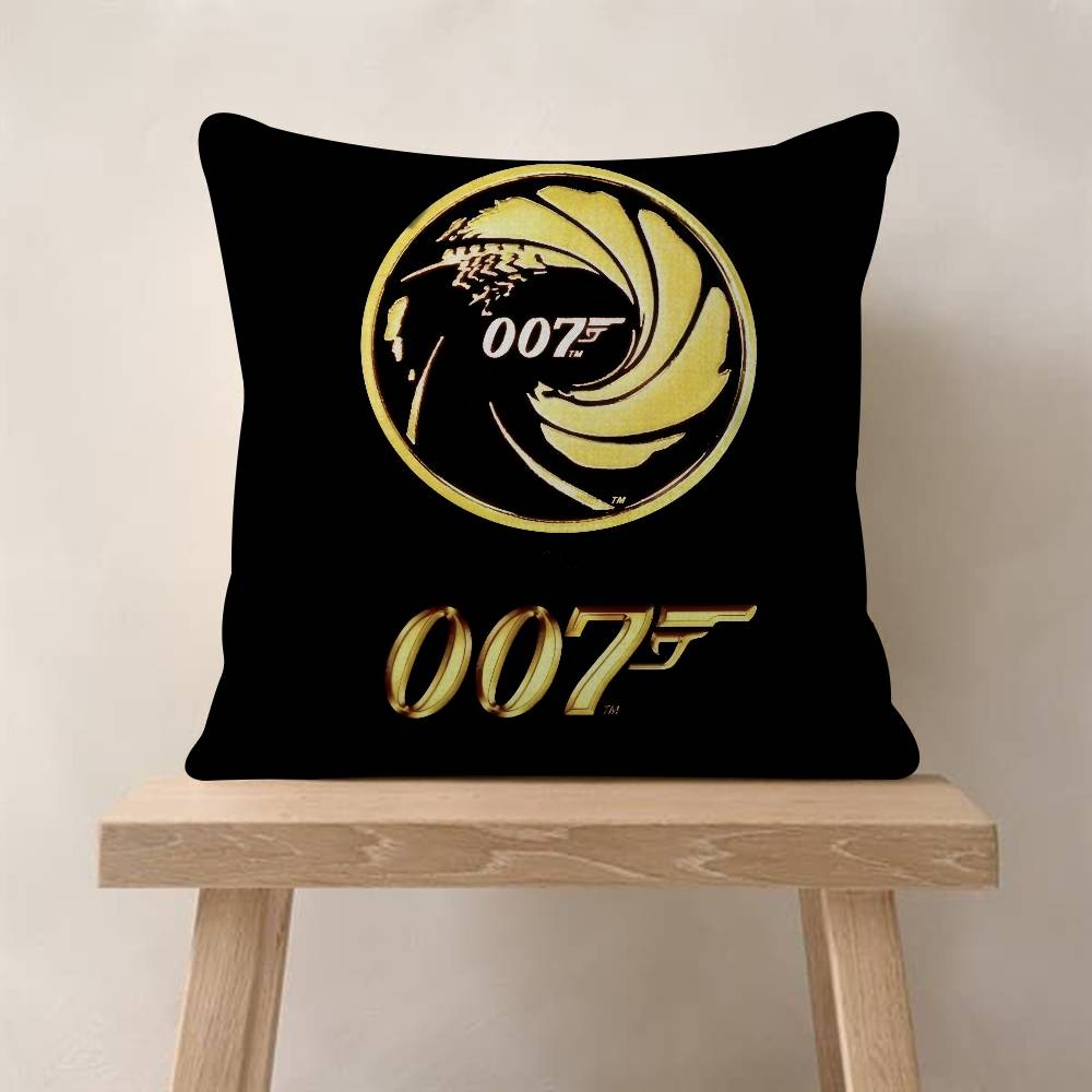 Pillow Gift Home Office Decoration Bedroom Sofa Car Cushion Cover case 45x45 British Legend JJames BBond 007
