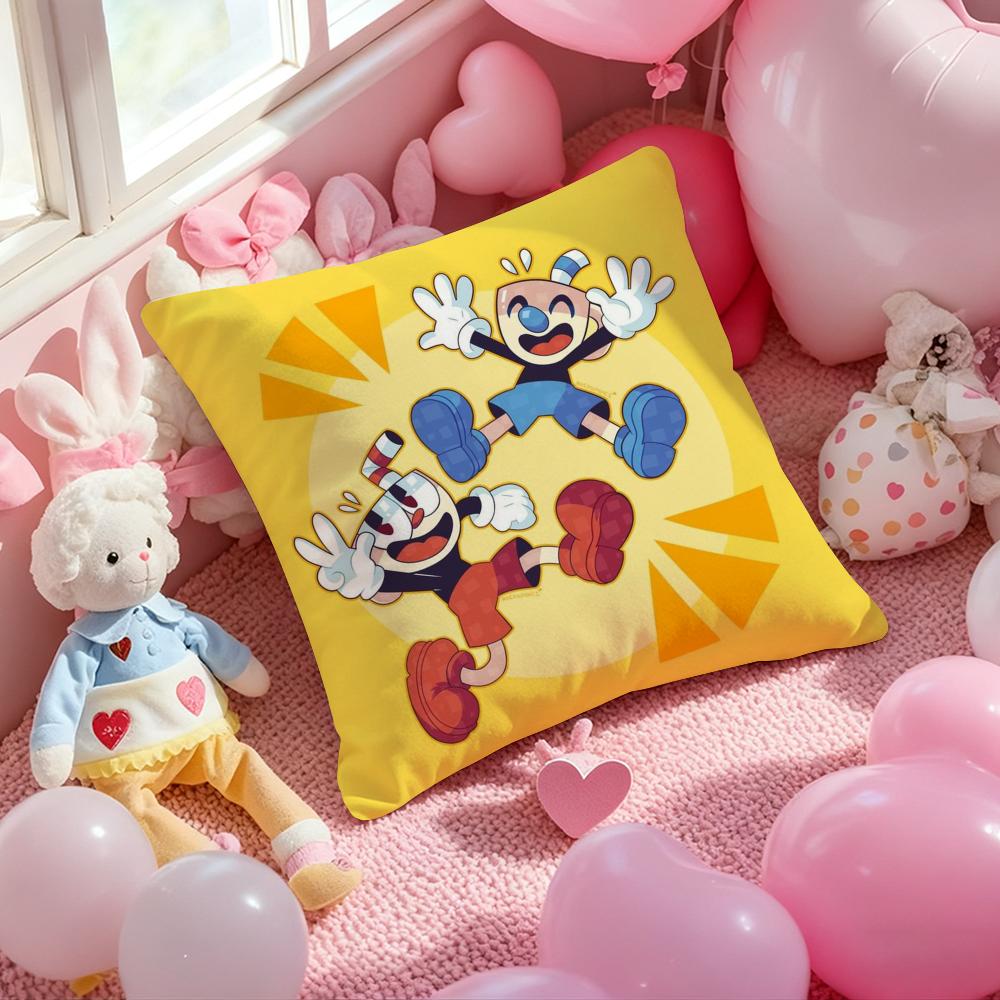 Милый игровой C-Cuphead Классический чехол на подушку с принтом Наволочка для гостиной Диванная наволочка и Декор спальни