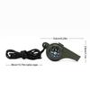 Survival Whistle with compass Thermometer for camping High Decibel Safety Whistle Referee Cheerleading Whistle for camping