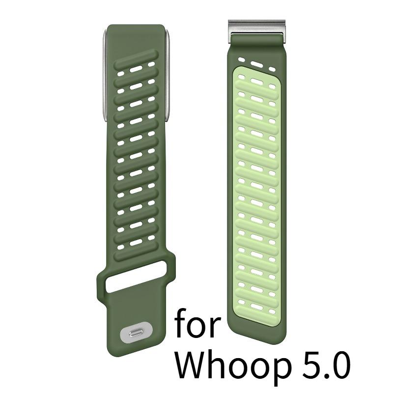 Совместимый подходит для Whoop 4.0/Whoop 5.0/Mg Sportflex Браслет Мягкое прикосновение Силикон Водонепроницаемый и Влагостойкий Запасной ремешок Совместимый подходит для