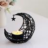 Moon Shaped Candle Holder Tealight Holder Metal Moon Candle Stand Candlestick for Christmas Dining Wedding Home Decors
