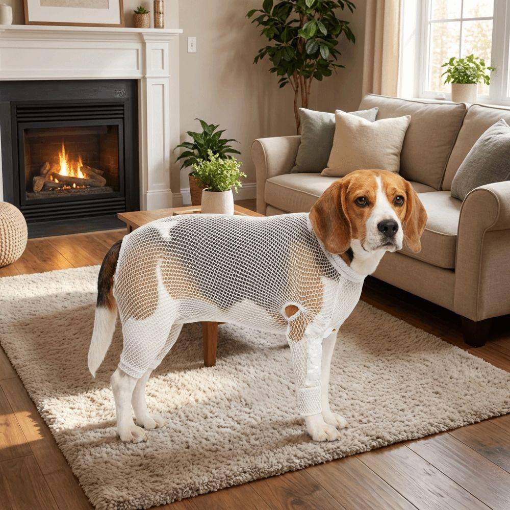 Breathable Pet Protection Cover Elastic Knee Paw Net Sleeve Wound Recovery