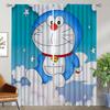 Шторы Дораэмон для спальни, шторы для комнаты, 2 панели, перегородка, шторы для домашнего интерьера, украшение на Хэллоуин