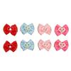 24pcs Pet Hair Bows Cute Colorful Dog Hair Bowknots with Rubber Bands for Puppy Cat Rabbit