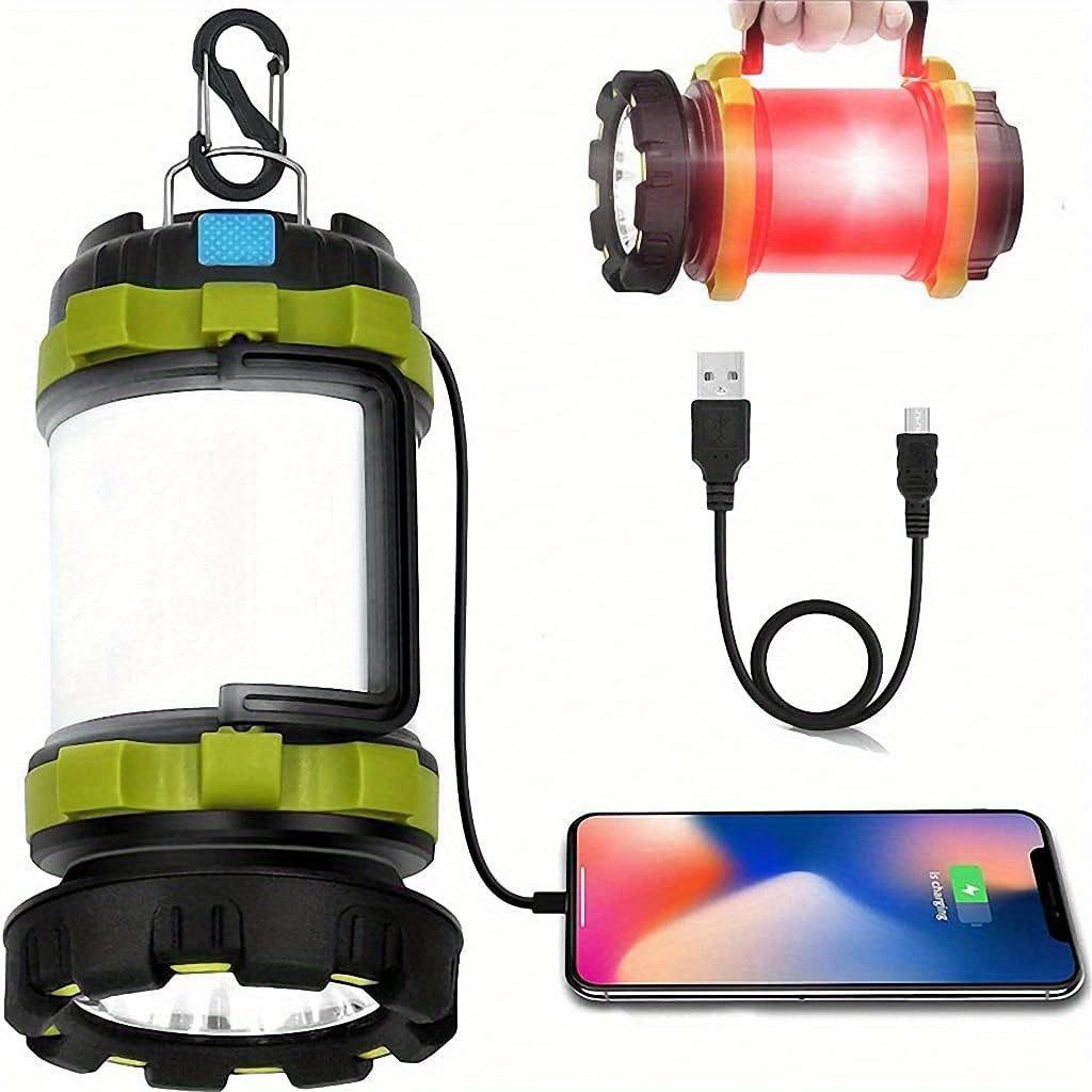 Rechargeable LED Camping Lantern - Perfect for Emergencies, Storms, Survival Kits, Hiking, Fishing, and Home Use