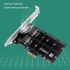 M.2 SATA To PCIE Dual-Disk Array Card Double Disc M2 SATA Extended Card RAID Adapter Board Support M.2 SSD 2230/42/60/80