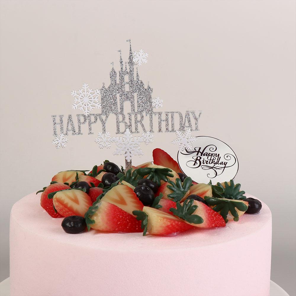 Акриловые украшения для торта, мерцающие сувениры для вечеринки для девочек, вечеринка по случаю рождения ребенка