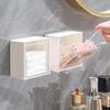 1шт настенные коробки держатель откидная крышка ватные палочки коробка органайзер для ванной комнаты стойка для дома без перфорации небольшой держатель для хранения коробки