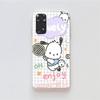 KT75 милый чехол Pochacco для Samsung A04 A14 A23 A34 A54 M23 M33 M52 M53 Realme 10 9 C30S C35 C55 VIVO Y02S Y21 Y33S Y51 X80 Pro прозрачный чехол