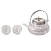 HARIO Maruji Set Practical Capacity 360ml 2 Cups Made In Japan Transparent Furnace/Glass IDXG-8004-MSV