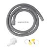 Long Service Washing Machine Drain Extension Set with Clamps Drain Hose Extension for Washing Machines 2M Hose with Clip