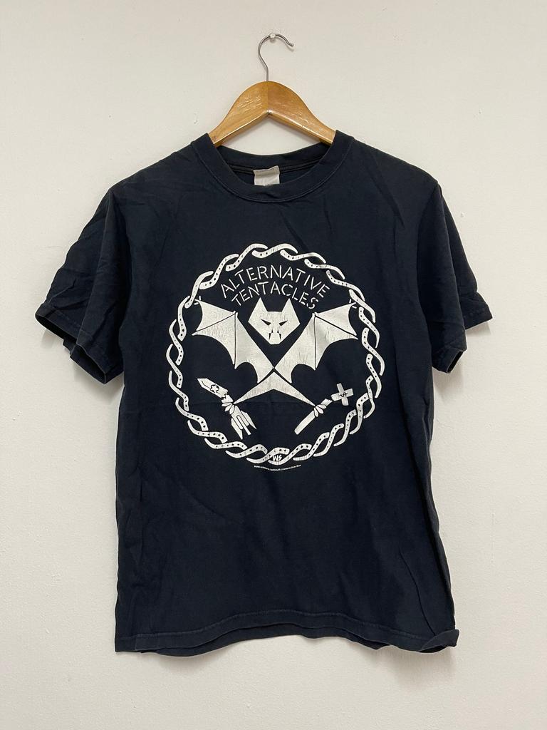 Vintage Y2K Alternative Tentacles 2000 Punk Records Music T-Shirt / Band / Hardcore / Streetwear / Black / S