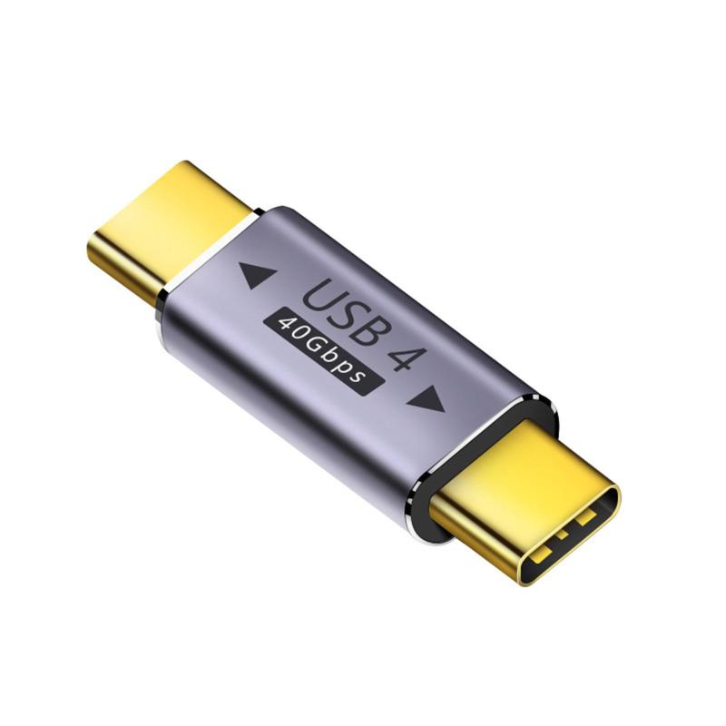 Адаптер Usb C, 100 Вт, тип-C, между мужчинами и женщинами, поддержка 8k, 60 Гц, видеовыход, 40 Гбит/с, прямая передача данных