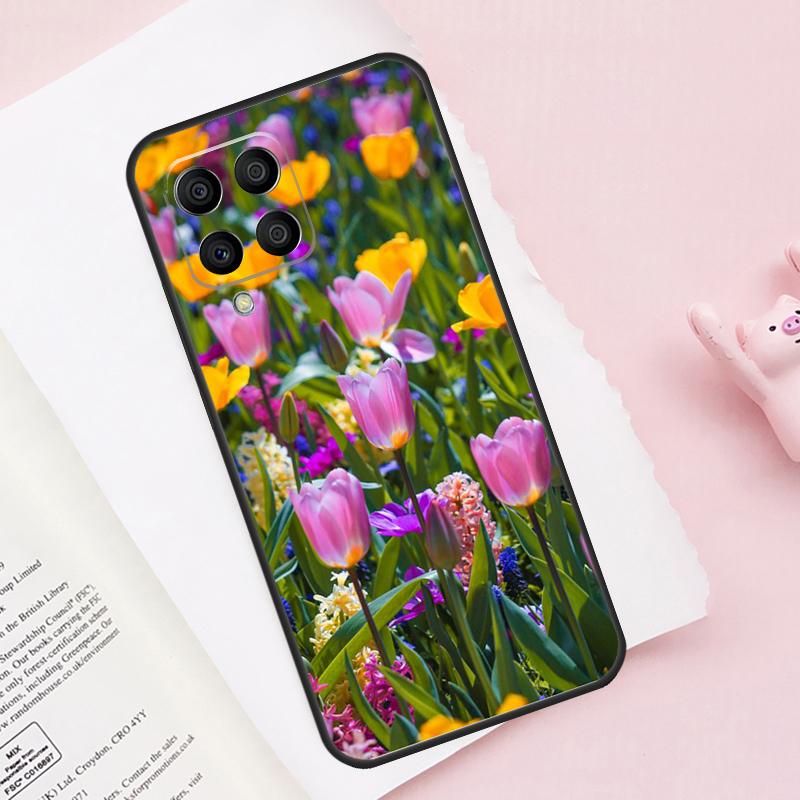 Весенние тюльпаны Чехол для телефона Samsung Galaxy M13 M53 M16 M36 M56 M06 M52 M32 M12 M54 M34 M14 M35 M55 M15 M11 M31