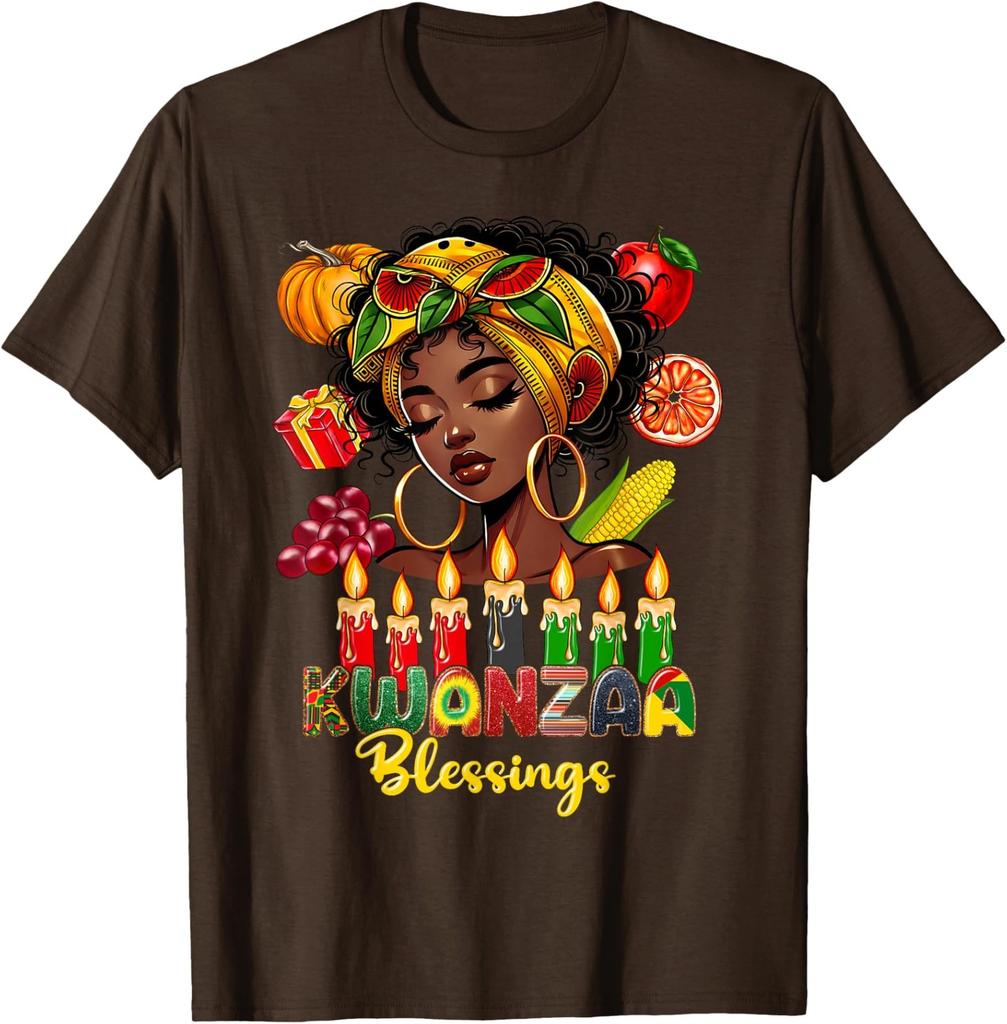 Kwanzaa Blessings Afro American Celebration Unisex T-Shirt