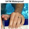 IP68 Waterproof Health Monitor Ring Stainless Steel Heart Rate Monitor Ring  Health Monitoring
