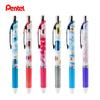 Гелевые ручки Pentel Energel с игольчатым стержнем 0,5 мм, Летняя ограниченная серия, Черные чернила, Выдвижная гелевая ручка
