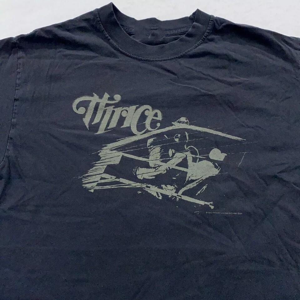 REPRINTED 2003 THRICE BAND CONCERTShort Sleeve T Shirt Full Size S-5XL