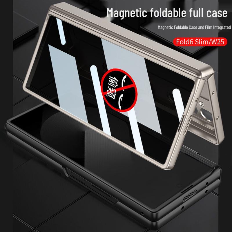 Чехол Samsung Z Fold 6 Slim с защитой от подглядывания, на магнитной защелке, с защитой всего экрана