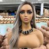 European & American Mannequin: Half Body with Double Shoulders for Wig, Jewelry, and Necklace Display