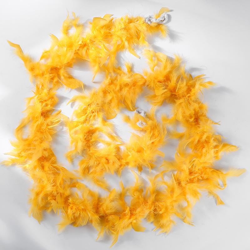 Боа из перьев индейки Fire Feather, 40 г, 2 м - Украшение для вечеринок и фестивалей