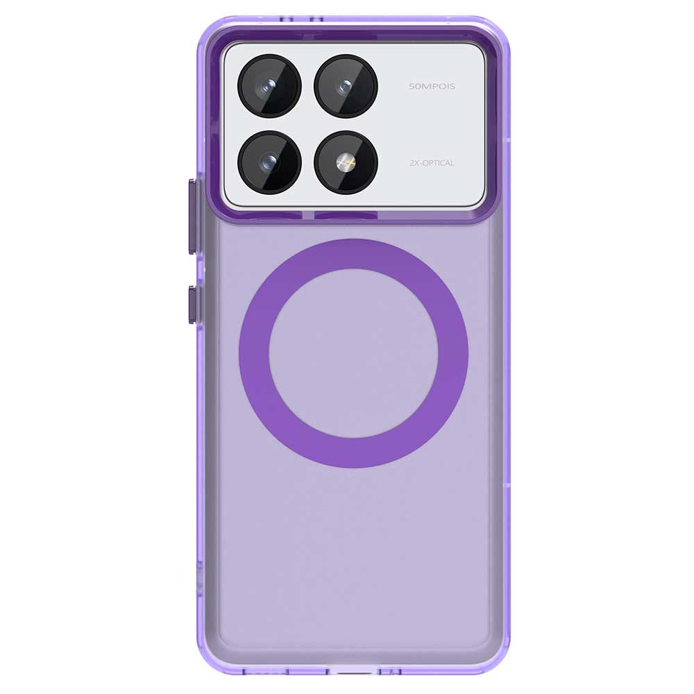 Матовый чехол Magsafe для телефона Xiaomi Redmi K70 K70 Ultra K70 Pro K70E Магнитная беспроводная зарядка Противоударная задняя крышка