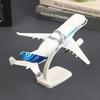 20Cm White Whale Transport Aircraft A300-600 Beluga Airlines Model Aircraft Transport Beluga Alloy Casting Airplane Toy Model