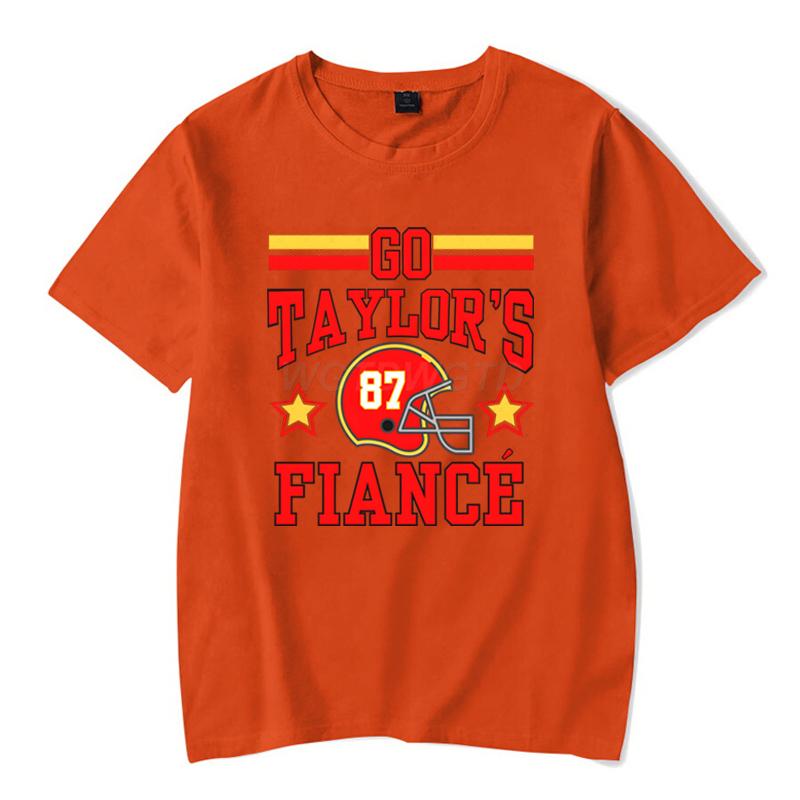 Funny T Shirts TTaylors Fiance Classic Tops Crew Neck Casual Tops Funny Unisexs Womens Clothing Gift for Fans Classic Tops