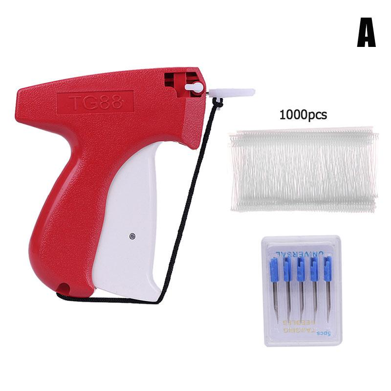 Clothes Garment Price Label Tagging Tag Gun Machine+1000 Barbs+5 Steel Needle