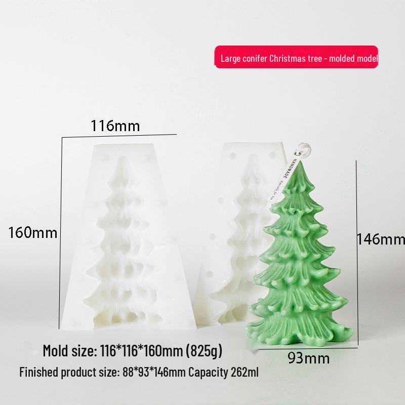 3D Christmas Tree Silicone Mold for Candles and Aromatherapy