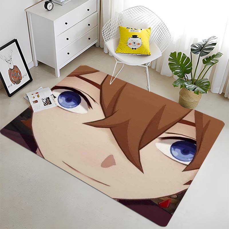Аниме-игра Genshin Impact Area Rug Напольный коврик Ковер для спальни Детская игровая зона Ковер Ковер из пены с эффектом памяти Ковер в стиле аниме
