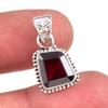 Натуральный гранат, драгоценный камень, ручная работа, подвеска из стерлингового серебра 925 пробы, 1,25" s8K95