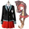 Danganronpa Killing Harmony Юмено Химико Потрясающий Косплей Костюм Школьная Форма Платье Для Вечеринок