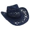 Hand-woven Holiday Beach Hat Western Cowboy Straw Hat Sun Hat Hollow Jazz Hat Men and Women Tide