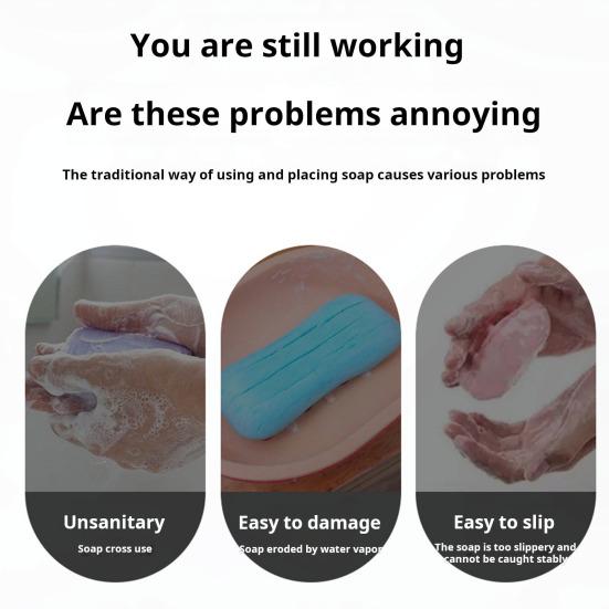 Настенный дозатор мыла для душа, простая установка, влагостойкий контейнер для мыла с крышкой, регулируемая мыльница