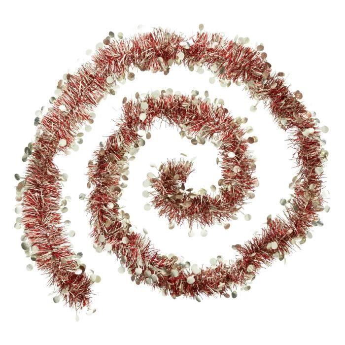 Guirlande De Noël - 200 Cm - Rouge - Or - Intérieur