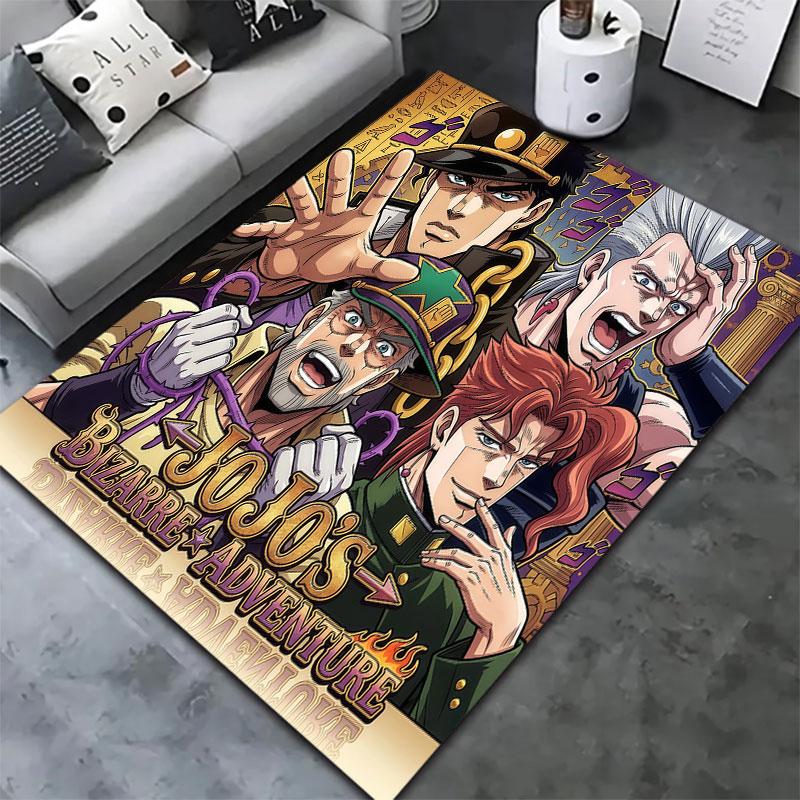 Jojos Bizarre Adventure Carpet Rug For Living Room Bedroom Home Sofa Decoration Kids Play Nonslip Floor Mat