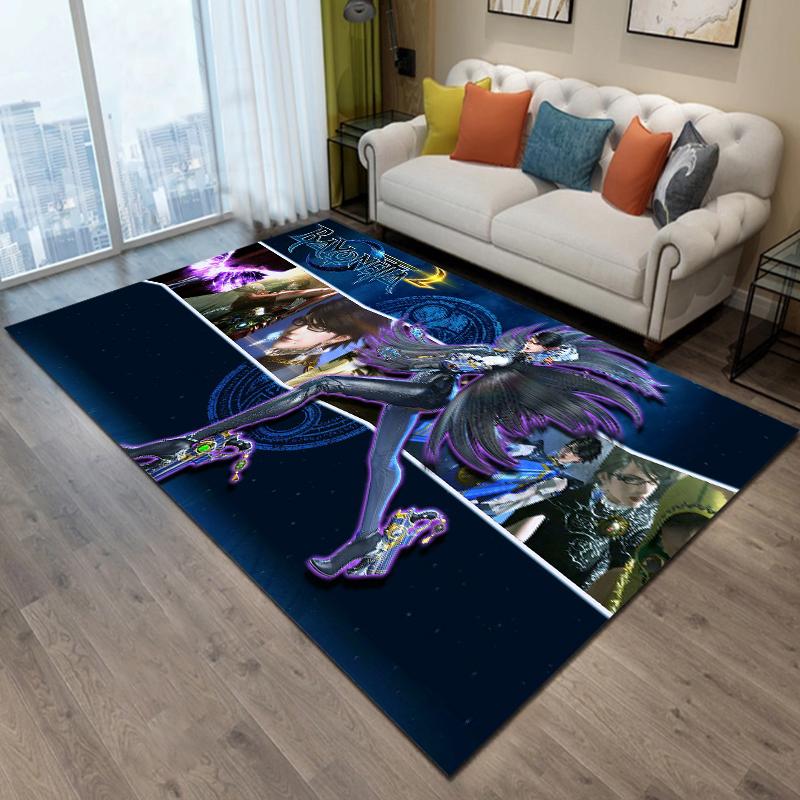Ковер с игровым узором Байонетты 15 размеров для гостиной, коврик для ванной, креативный придверный коврик, ковер для спальни, домашний декор, домашние аксессуары