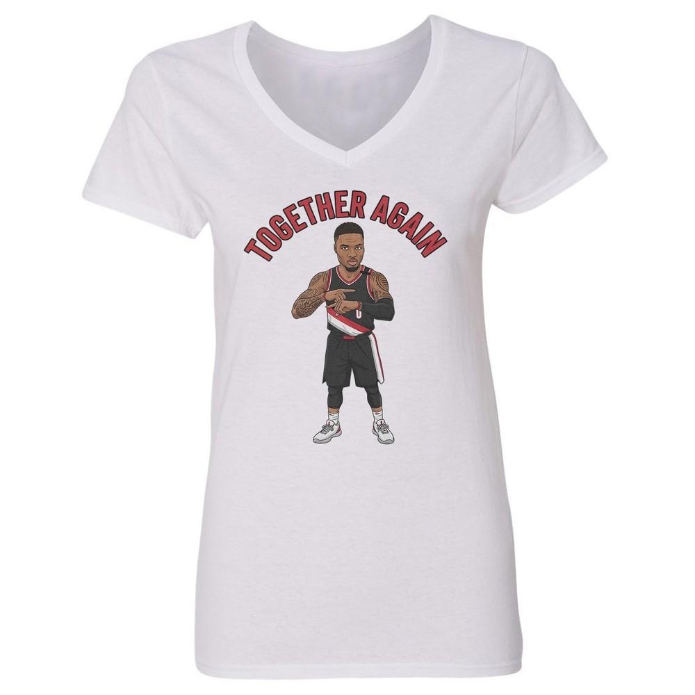Lillard Together Again - Portland Return Inspired Ladies' V-Neck Tshirt Unisex T-Shirt