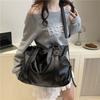 Solid Color Simple Casual Versatile Unisex Daily Large-capacity Storage Bag Going Out Handbag Shoulder Messenger Bag