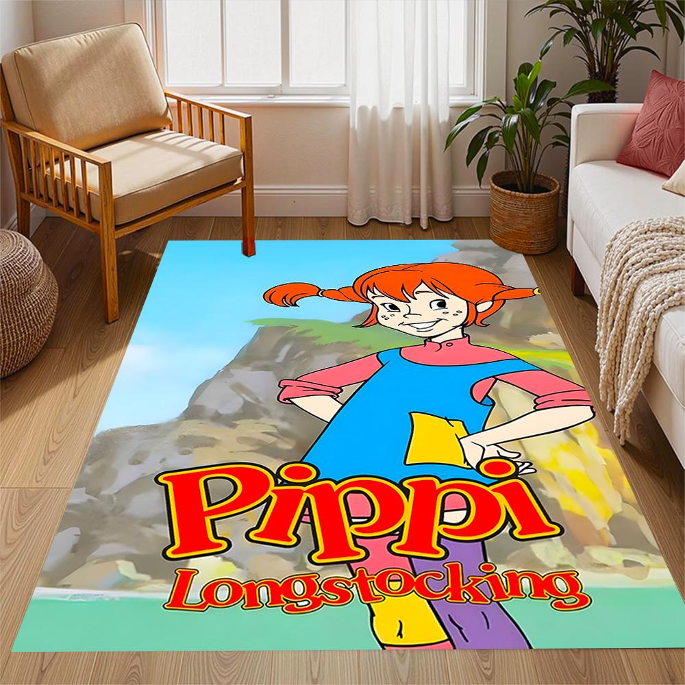 Pippi Adventure Floor Rug Office Rug Design for Kitchen Decorate room Living Rooms Entryway Antislip Carpet Office home decor Spiritual Gift