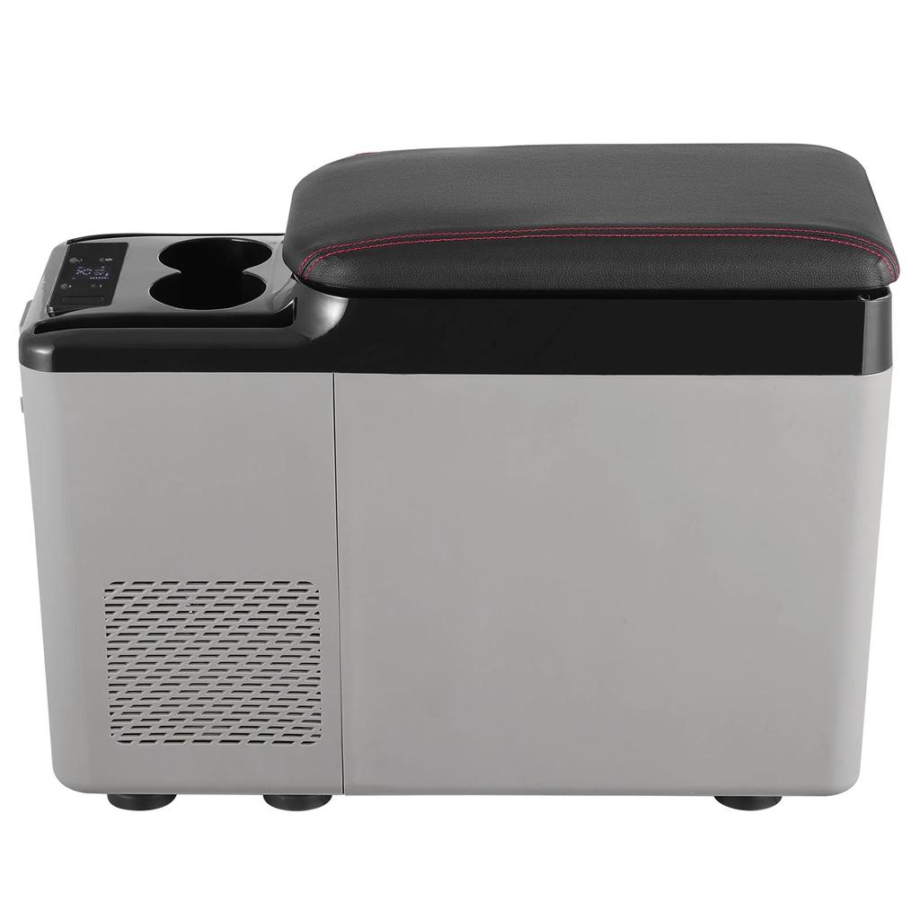 VEVOR Car Refrigerator, 12 Volt Car Armrest Refrigerator Fridge, 15 L Single Zone Portable Freezer, -4 degrees F-68 degrees F Adjustable Range