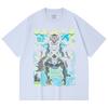 230 г/м² 100% хлопок Kaiju No 8 V20 Принт Кафки Унисекс Тяжелая хлопковая футболка