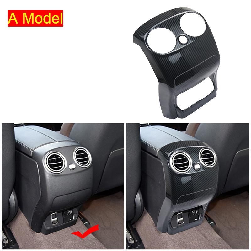 For Mercedes Benz GLC X253 W253 C253 -2022 Car Rear Armrest Air Conditioning Outlet Cover Carbon Fiber Decoration