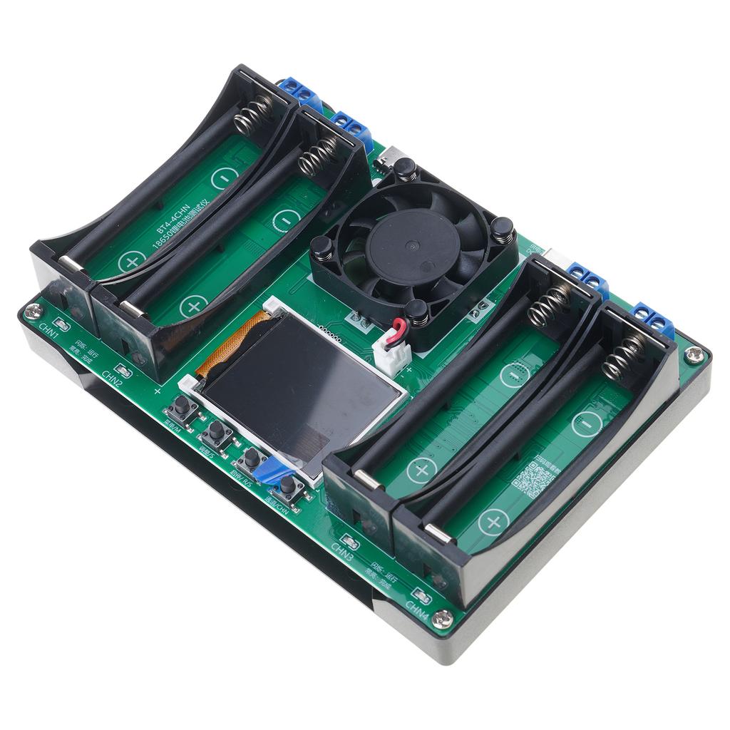 Портативный цифровой детектор мощности аккумулятора MAh MWh - модуль с 4-канальным тестером аккумуляторов 18650 Type-C с автоматической зарядкой, прочный